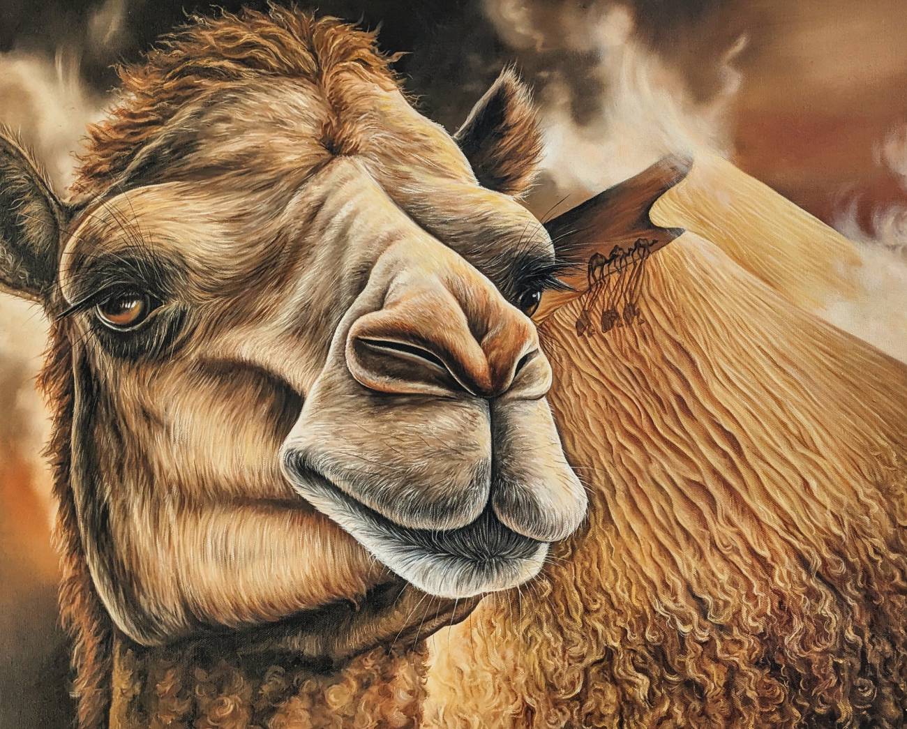 camel desert surrealism
