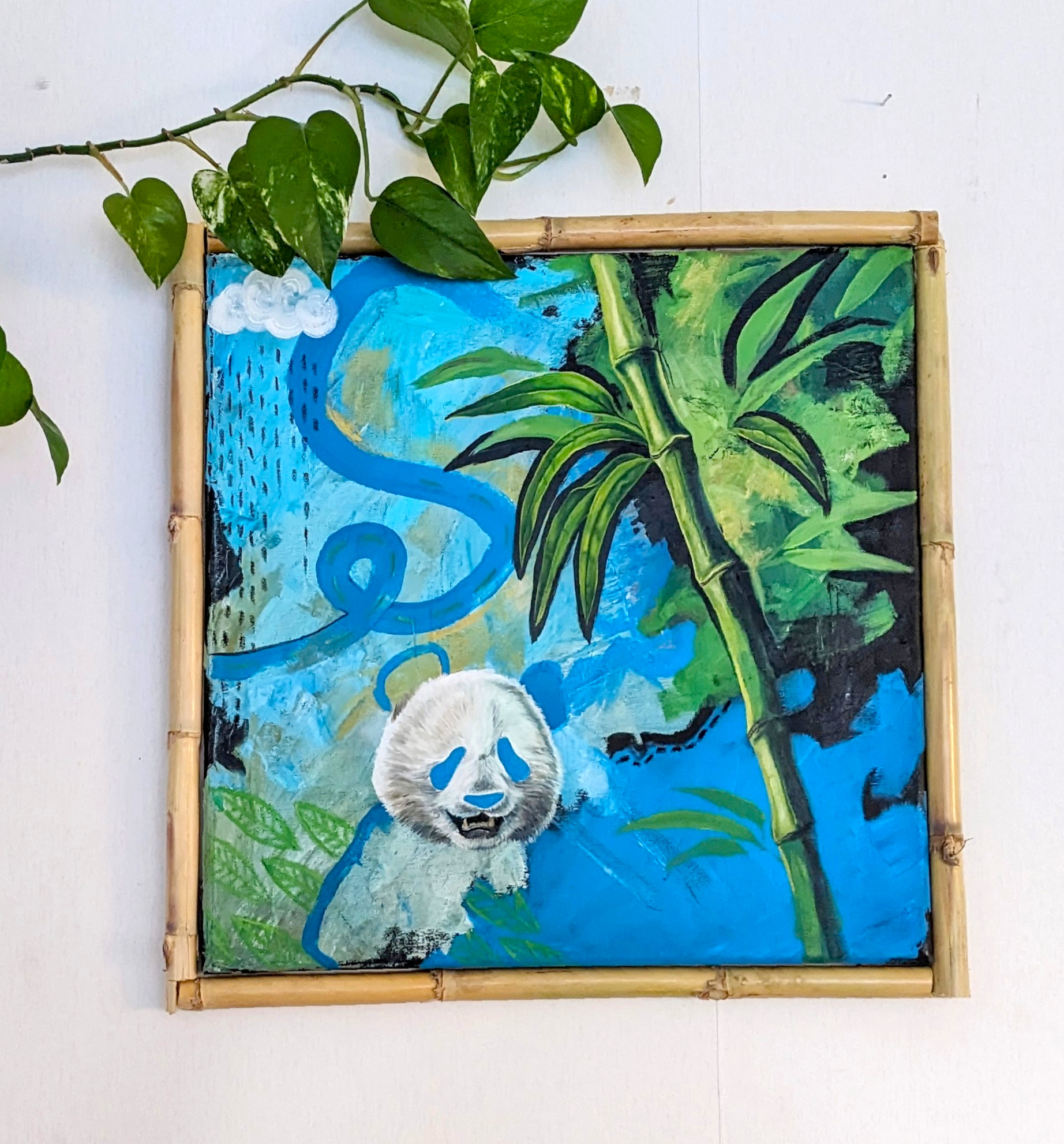 Marlou Jaspers Art Mixed Media Panda Bamboozled