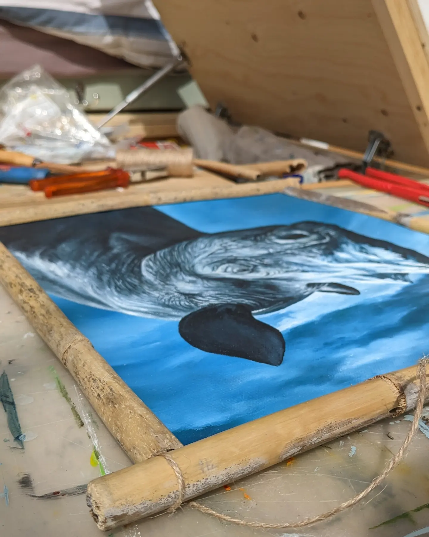 bamboo frame vanlife artist