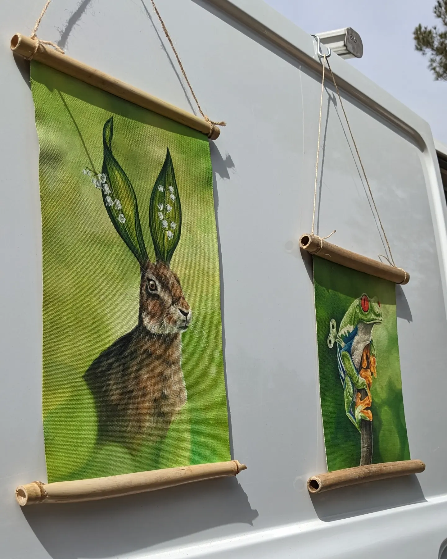 bamboo frame vanlife artist