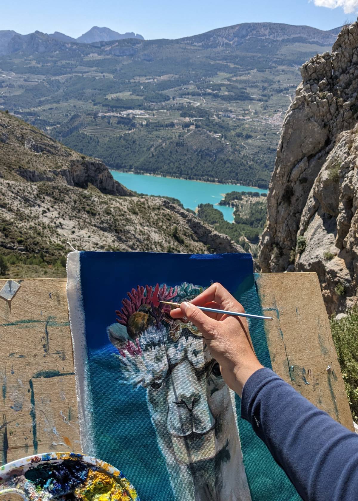 castell de castells outdoor painting