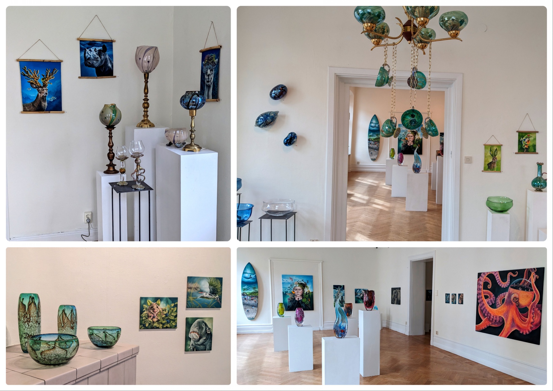 collage nyköping galleri sjöhästen Marlou Jaspers Micke Johansson Iita Jaakonaho