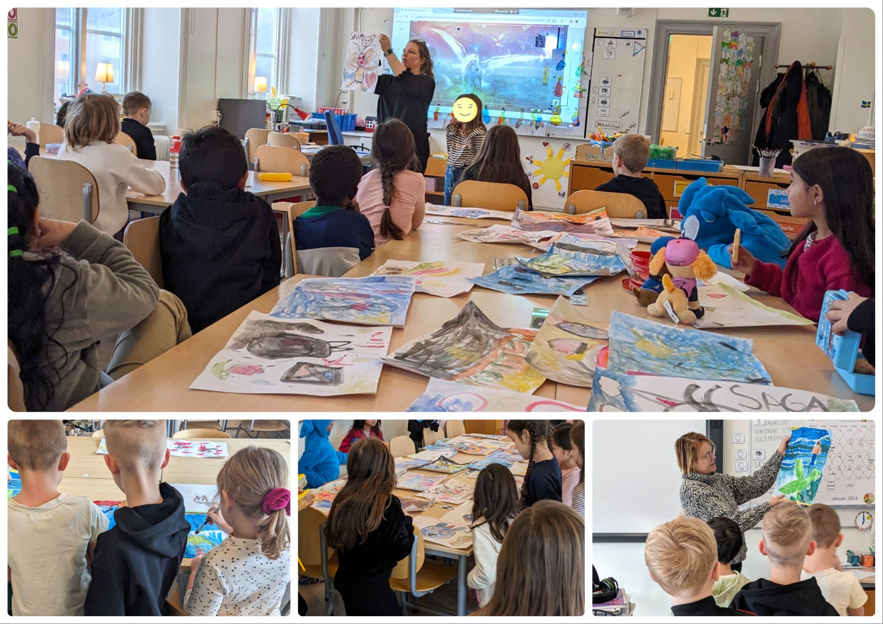 stureskolan skapandeskola örebro måleri