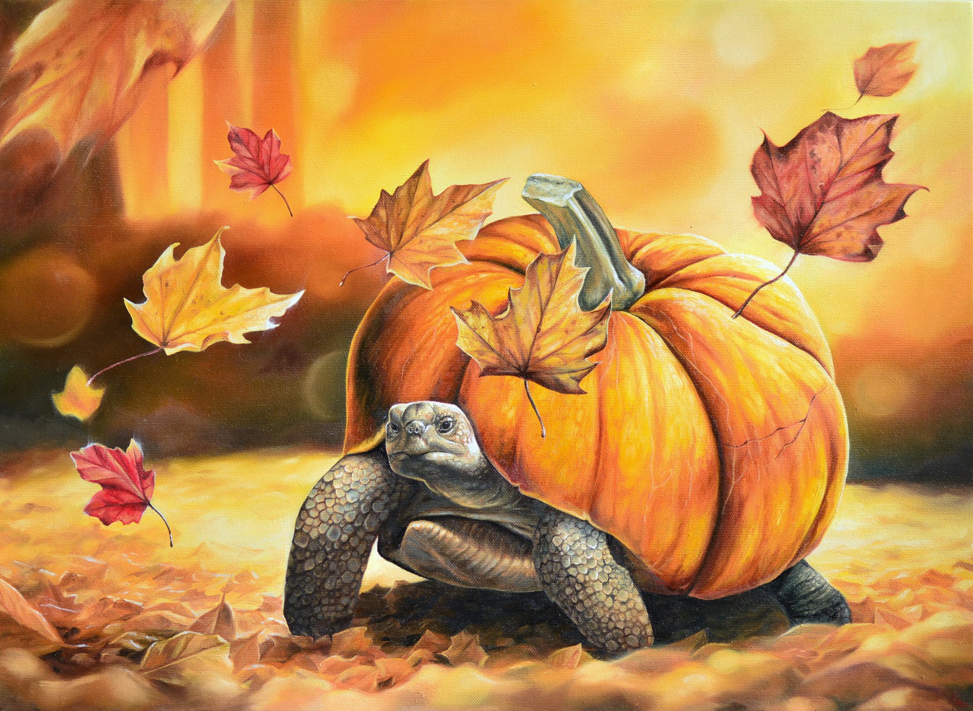 Marlou Jaspers Art - Prints - Turning Leaves